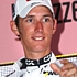 Andy Schleck dans le maillot blanc pendant la 11me tape du Tour d'Italie 2007